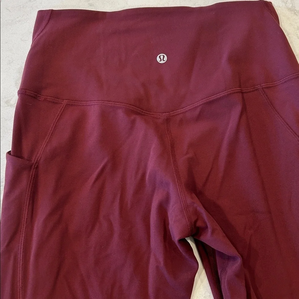Lululemon Side Pocket Crop High Waist Leggings 22